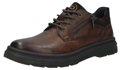 Immagine prodotto di Bugatti, scarpe stringate da uomo, modello 321-AUC01, color marrone scuro, taglia 45