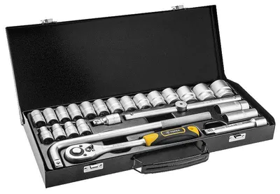 Produktbild von Topex-Steckschlüsselsatz 1/2, 25-teiliger Crv-Stahl