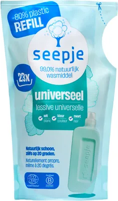 Productafbeelding van Seepje Wasmiddel Navulverpakking Universeel Sprankelende Jasmijn 1000 ml