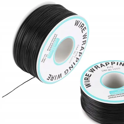 Zdjęcie produktu dla Przewód typu kynar AWG 0.25mm czarny 200m