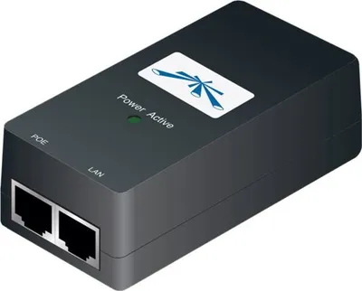 Obrázek produktu pro Ubiquiti PoE Adapter Schwarz RJ45 Buchse 12 W
