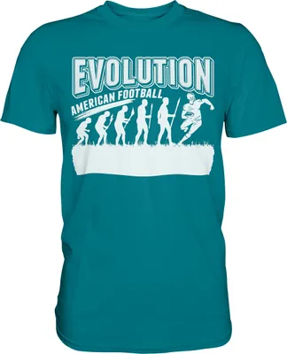 Produktbild von American Football Evolution T-Shirt – Diva Blue / 3XL