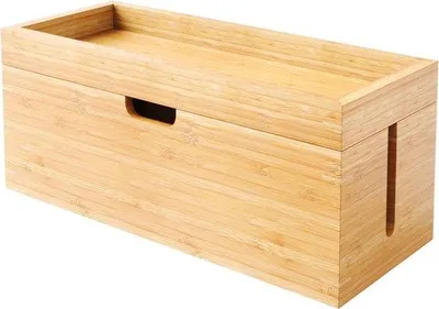 Produktbild von Bambusbox für Kabel und Stecker