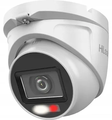 Zdjęcie produktu dla Kamera kopułowa 4 w 1, 2 Mpx, podwójne źródło światła, Full HD, IP66, zasięg 20 m, kompatybilna z systemami AHD/TVI/CVI/CVBS, HiLook