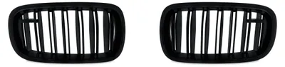 Kühlergrill DOPPELRIPPE Schwarz Glanz für BMW X5 F15 2013- / X6 F16 ab 2014 – Produktansicht