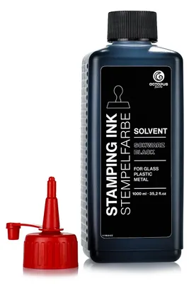 Immagine prodotto di Lenizett Solvent M105 Inchiostro per timbri per superfici lisce, nero