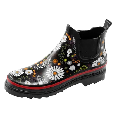 Zdjęcie produktu dla Beck Daisy damskie gumowe buty przeciwdeszczowe czarne, bawełniana podszewka, wyjmowana wkładka
