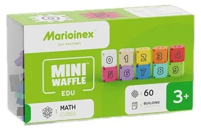 Zdjęcie produktu dla Marioinex Klocki Konstrukcyjne Waffle Mini Edu Kostki Matematyczne 60 el