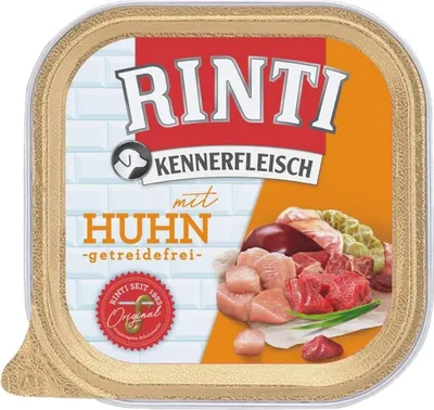 Produktbild von Hunde - Nassfutter RINTI Adult Kennerfleisch mit Huhn, 300 g