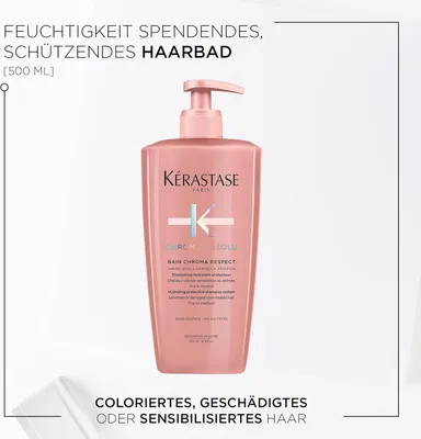 Produktbild von Feuchtigkeitsspendendes Shampoo für coloriertes Haar Chroma Absolu Bain Chroma Respect (Shampoo) - Volumen: 500 ml