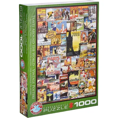 Image de EUROGRAPHICS Affiches de voyage puzzle 1000 pièces