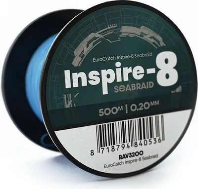 Produktbild von EuroCatch Inspire-8 Seabraid 500m 0.25mm 18Kg - Geflochten - 8-fach geflochten