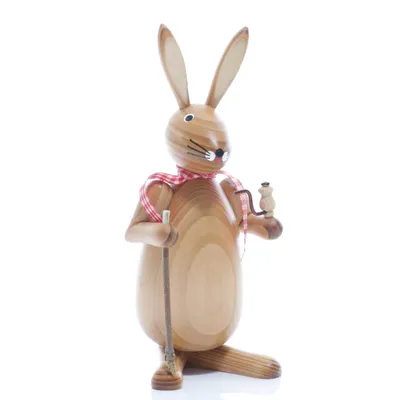 Produktbild von Osterfigur Osterhase Wanderer BxHxT ca 9 x 20 x 9cm NEU