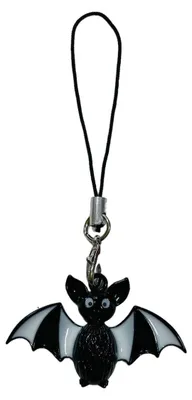 Produktbild von Fledermaus Handyanhänger Miniblings Anhänger Blutsauger Halloween schwarz weiß