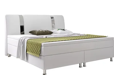 Produktbild von Inter Handels Boxspringbett Riva, 180x200, Weiß