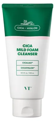 Zdjęcie produktu dla VT Cosmetic Cica Mild Foam Cleanser 300ml - Delikatna pianka oczyszczająca z wąkrotą azjatycką
