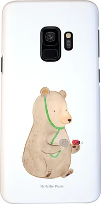 Produktbild von Mr. & Mrs. Panda Samsung Galaxy S9 Handyhülle Bär Arzt - Weiß - Geschenk, Cover, Handy Case, Doktor, Teddy, Professor, Ärztin, Schutzhülle, Hülle, Professorin
