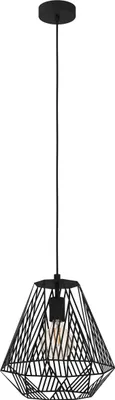Immagine prodotto di EGLO Stype lampada a sospensione, lampada a sospensione a 1 luce, lampada a sospensione in metallo nero, lampada da tavolo, lampada a sospensione per soggiorno con attacco E27