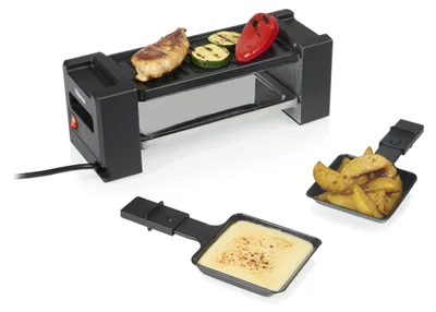 Produktbild von Tristar Raclette-Grill RA-2751, 2 Person(en), Kunststoff, Schwarz, Rechteckig, 205 x 100 mm, 0,7 m