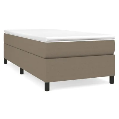 Produktbild von Boxspringbett mit Matratze Taupe 90x200 cm Stoff