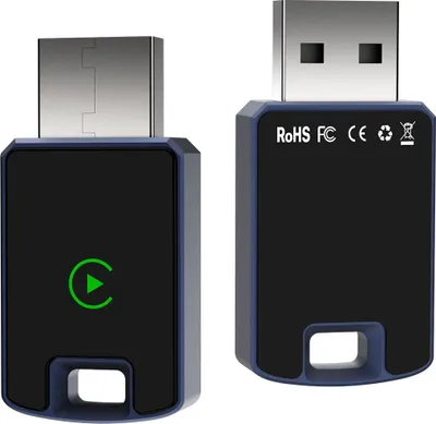 Image de INF Adaptateur CarPlay sans fil: Convertisseur filaire vers sans fil Bluetooth 5.3 Bleu