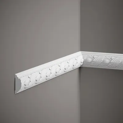Produktbild von Mardom Wandleiste MDC258 Profoam 20 x 54 x 2000 mm Weiß Zierleiste Jugendstil