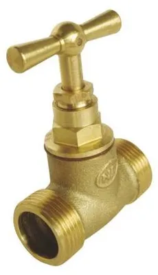 Produktbild von SOMATHERM FOR YOU – Einschraub-Absperrventil – Zuverlässig und robust – 3/8" – Gehäuse aus rohem Messing – ACS
