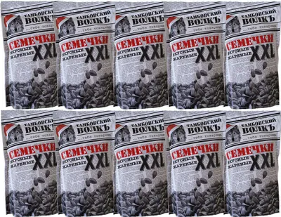 Produktbild von Sonnenblumenkerne Tambovsky Volk XXL geröstet 10er Pack (10 x 400g) семечки