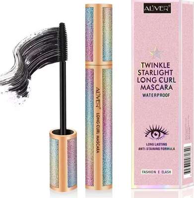 Produktbild von Twinkle Starling Long Curl 4D Volumen Mascara Wimperntusche Schwarz mit Silikon Bürste