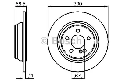 Produktbild von BOSCH Bremsscheiben (2 Stück)  0 986 478 472