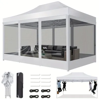 Obrázok produktu pre Partytent – Stan – Skladací stan – Stan na oslavy – Záhradný stan – 3 x 4,5 metra
