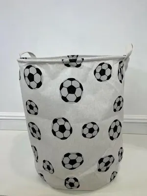 Produktbild von Wäschekorb mit Fußballthema 40 x 50 cm