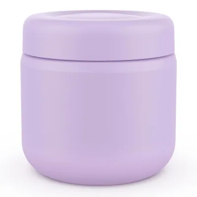 Imagen del producto de Contenedor térmico para alimentos, 385 ml, de acero inoxidable, con función de mantener la comida caliente, ideal para la cocina