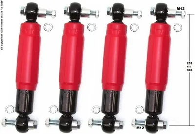 Image de 4 x amortisseurs d'essieu A27514 amortisseurs de remorque 2000/4000kg QUADRA ROT Knott Alko