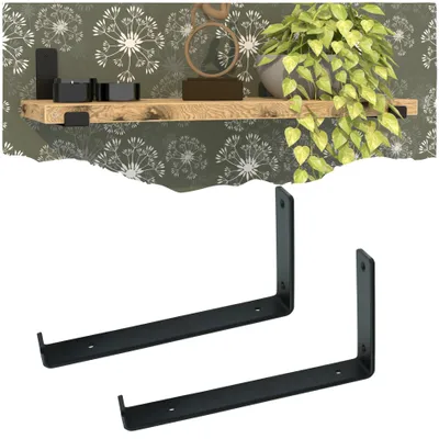 Produktbild von Wandhalterung für Regal 255 x 130 x 38 mm, 2 Stück