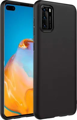 Zdjęcie produktu dla Silikonowe etui na telefon komórkowy Huawei P40 Protective Cover Matt Black Backcover