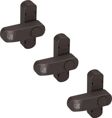 Produktbild von BASI - Fenster- und Fenstertürensicherung - SET - 3x FS 500 - Braun - 3x1100-0051