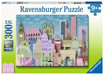Obrázek produktu pro Puzzle Buntes Europa (300 Teile) - Ravensburger 13355 - (Spielwaren / Puzzle)