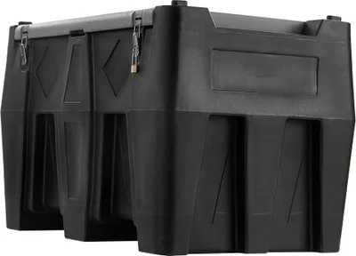 Image de Réservoir diesel portable Réservoir de carburant diesel de 128 gallons avec pompe de transfert 12 V 10 GPM Noir