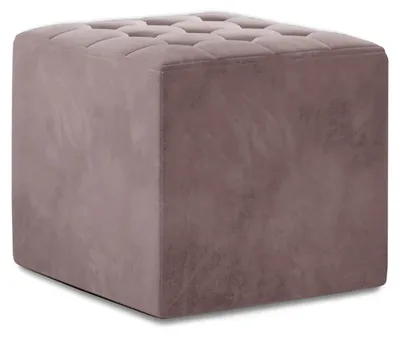 Produktbild von Hocker DARIAN Würfelhocker rosa gesteppt 40 cm Breite 41 cm Höhe 40 cm Tiefe