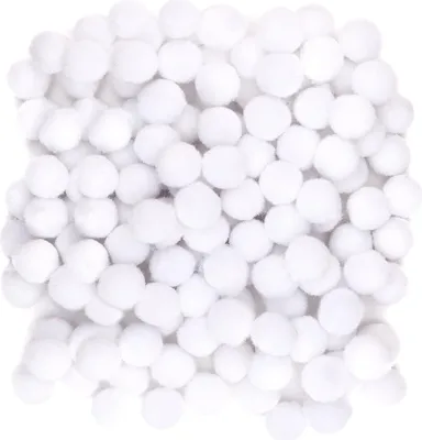 Produktbild von Polyester-POMPOMS WEISS Dekorativ 1cm 120St.