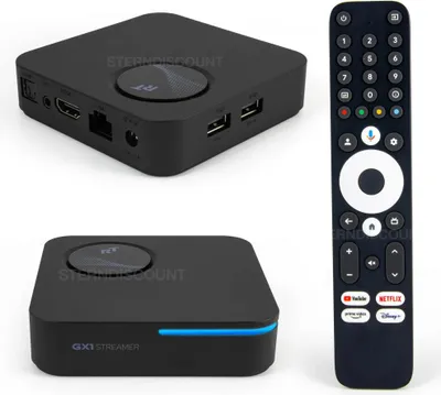 Produktbild von RockTek RT-GX1 Google TV 14 Android Streaming Netflix 4K Box 4/32GB RAM NEU