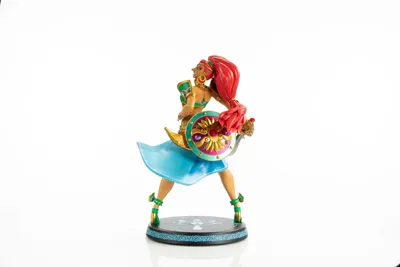 A figurine of Urbosa from The Legend of Zelda: Breath of the Wild, standing on a circular base against a white background.