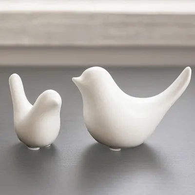 Produktbild von Vogelmotiv – Keramik – Modern – Weiß