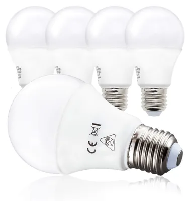 Produktbild von B.K.Licht - 5er Set LED Lampe E27 mit warmweißer Lichtfarbe, 9 Watt, 806 Lumen,