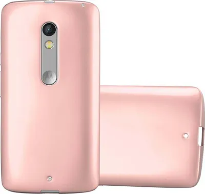 Produktbild von Cadorabo Schutzhülle für Motorola MOTO X PLAY Hülle in Rosa Handyhülle TPU Silikon Etui Cover Case