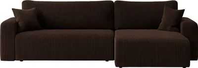 Produktbild von Ecksofa Austin 244x145 cm Cord Braun Poso 06