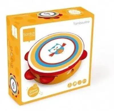 Produktbild von Tamburin „Eule Lou II“ – Scratch
