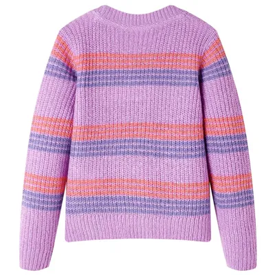 Produktbild von "SALE 2026"Kinderpullover mit Streifen Gestrickt Lila und Rosa 140 - Arbeitshosen DE8168393