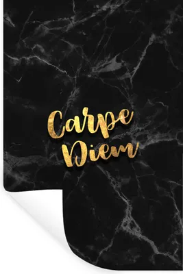 Produktbild von MuchoWow® Wandtattoo Wandsticker Wandaufkleber Zitate - Sprichwörter - Gold - Marmor 80x120 cm Selbstklebend und Repositionierbar - Repositionierbar - Wasser abweisend